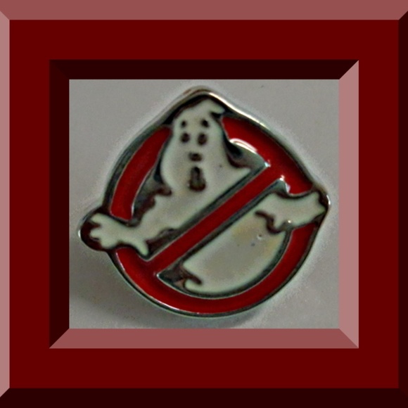 Red & White Ghostbuster Inspired Tie Pin For Men - Picture 1 of 1